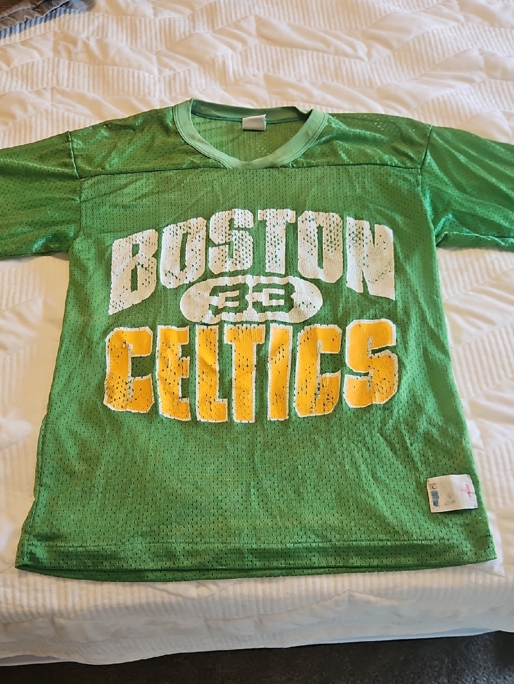 Vintage Boston Celtics Green Mesh Jersey